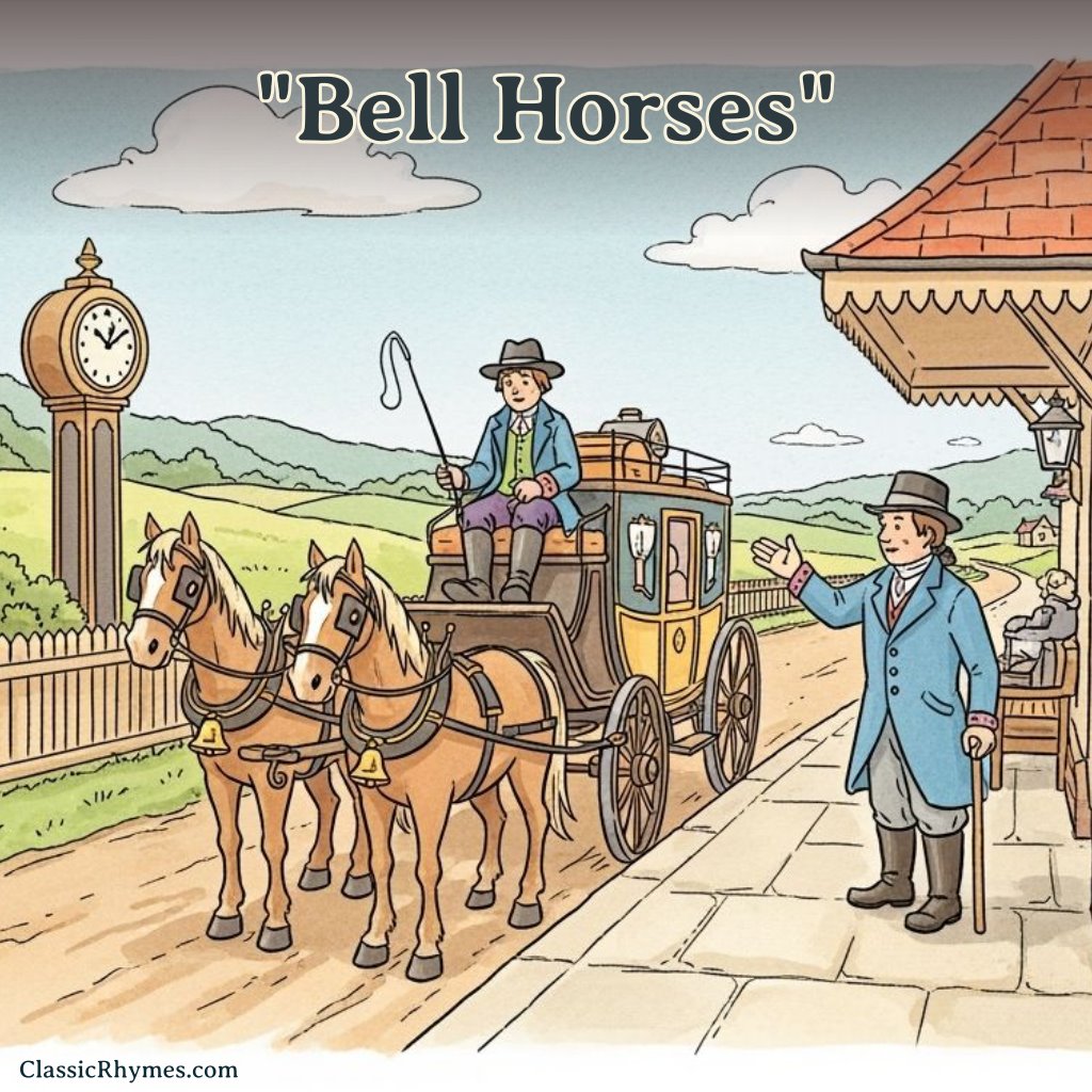 Bell Horses A transport carriage with bell horses