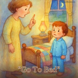 Tom being told by his mother to go to bed