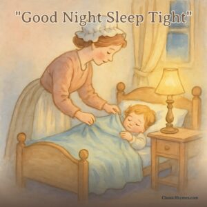 Mother tucks in child who is ready for sleep