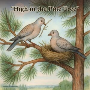 A turtledove building a nest for it's mate