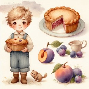 Little Jack Horner and his pie