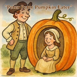 Peter keeping his wife inside the pumpkin shell