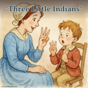 Mother shows little son how to count using fingers