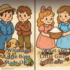 Two rough little boys vs two nice little girls